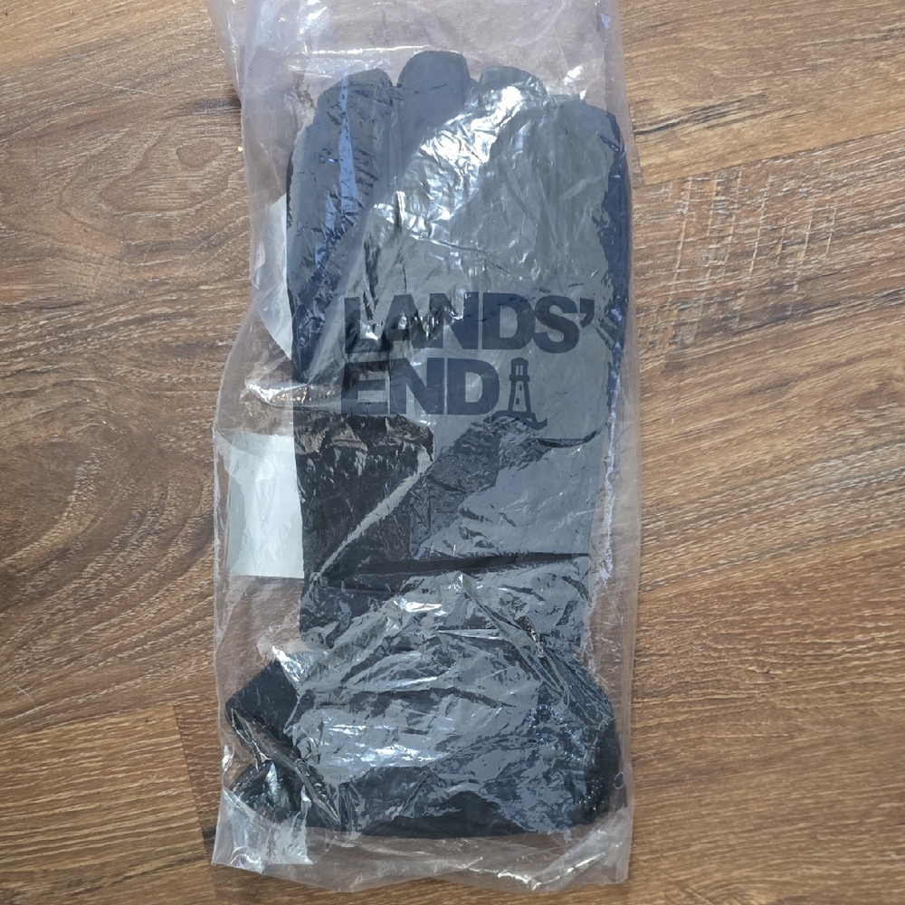 Lands' End Navy Winter Gloves